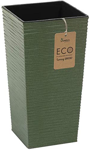 Muddy Hands Eco Friendly Chisel Plant Pot Indoor Home Outdoor Garden Square Flower Planter - Made...