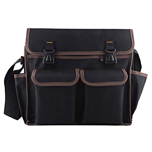 Toolbox Tool Case Tool Bag with 4 Pockets and Shoulder Strap Garden Tool Bag for Home DIY Use Organiser for Tools