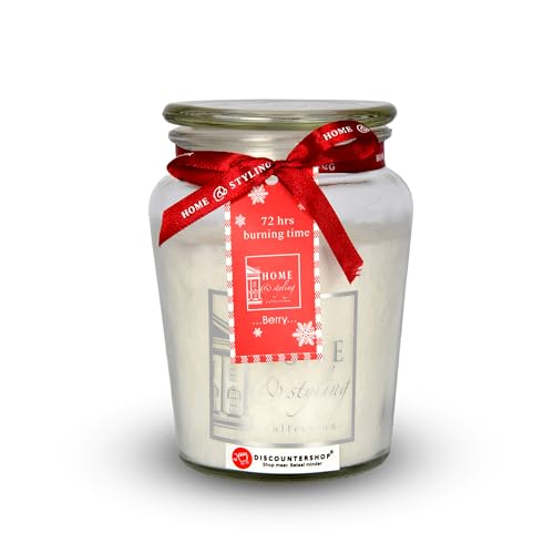 Bougie parfumée en verre longue durée 72 heures bougies de Noël