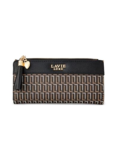 Image of Lavie Luxe Women's Mono Safain25 Bifold Zip Wallet |Gift For Ladies