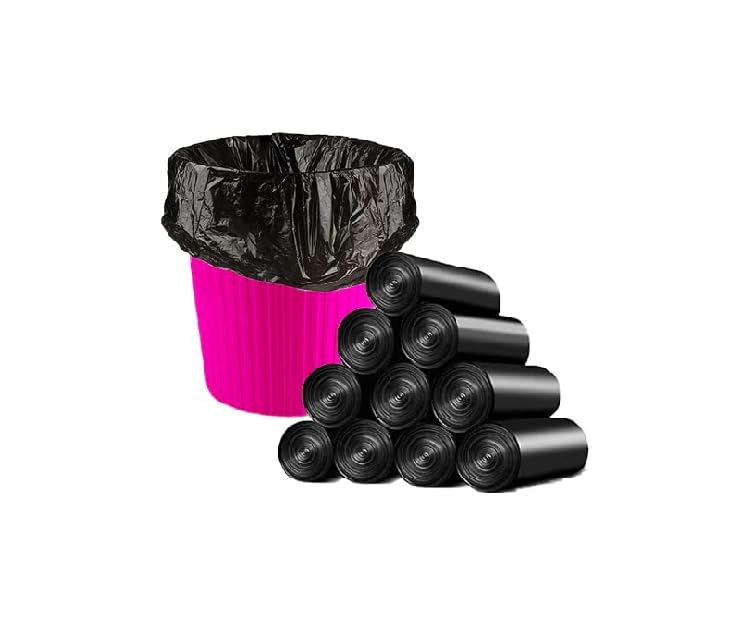 Biodegradable Garbage Bags (Small Size 43Cm 48 Cm / 17 Inch 19 Inch) (90 Bags) (3 Rolls) Dustbin Bags For Office Home | Eco Friendly | Waste Bags | Black, 3 Count (B0C77CHZYL) Amazon Price History, Amazon Price Tracker