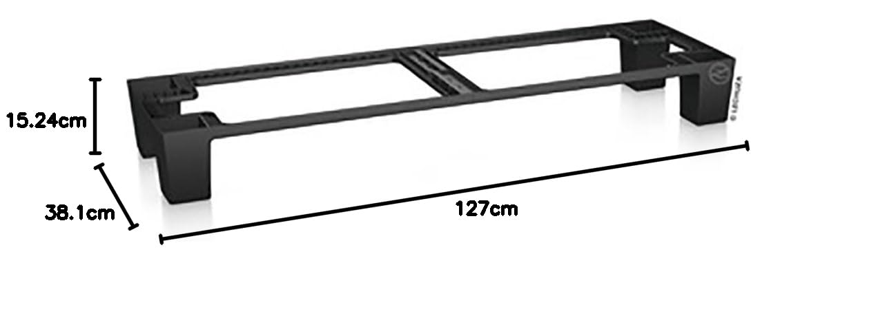 Lechuza Socle d'Exterieur pour Trio Noir 127 x 38 x 15 cm