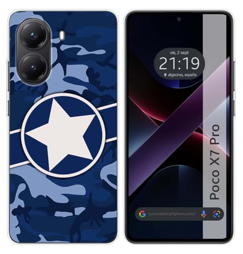 Tumundosmartphone Custodia In Silicone Per Xiaomi Poco X7 Pro 5G Motivo Mimetico 03 Disegni