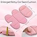 Kaseeous Infant Car Seat Insert with Extra Headrest for Preemie to Newborn, Thickened Baby Car Seat Head Support for Girls Boys, Adjustable Baby Car Seat Cushion with Filled Natural Spong