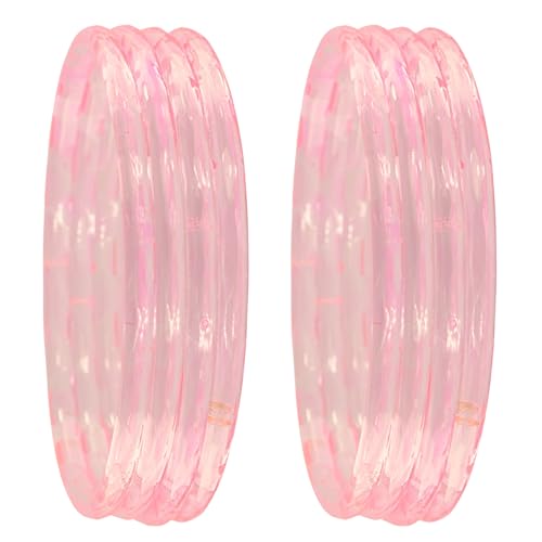Image of ZULKA Designer Plain Glossy Glass Kada Set For Women & Girls With Diamond Cut Design | Fancy Designer Glass Bangles | Traditional Chudi | Kanch Ki Churi | Stylish Glass Kada For Wedding - Set Of 8