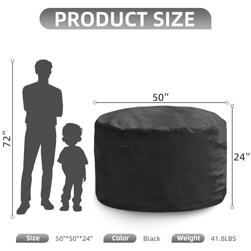Image of Hobestluk Adults Bean Bag Chair 5FT Big BeanBag Chair Giant Large Oversized