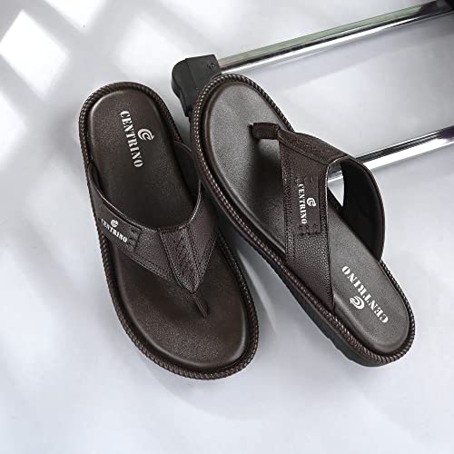 Image of Centrino Men's Flip-Flop Slippers | Luxurious Comfort for Every Step | Slip-On Ease, Stylish Design | Perfect for Beach Days, Poolside Lounging, and Casual Wear (8201)