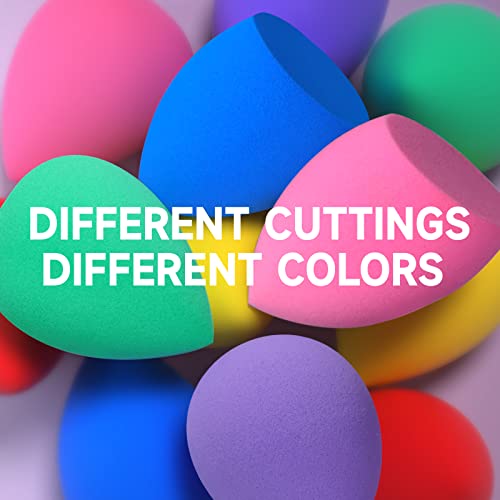 Facemade 12 Pcs Makeup Sponge Set And 1 Sponge Holder, Makeup Sponges For Foundation, Beauty Sponge Set With Basic Colors, Face Sponges For Liquid, Cream And Powder #TOP2