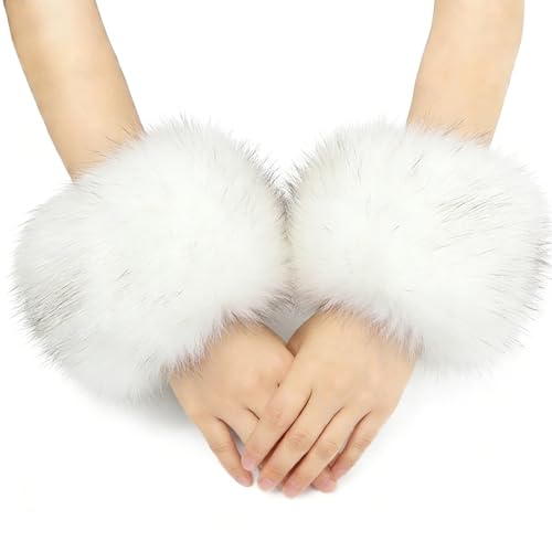 Manchons de poignet en fourrure contre le froid aux mains