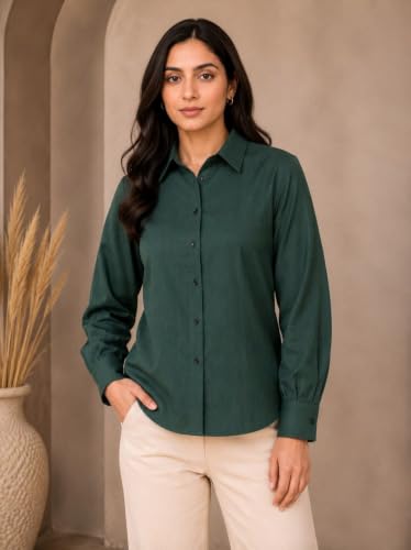 Image of Lerika Women Full Sleeve Stylish Western Official Formal Shirts Regular fit Shirts for Women