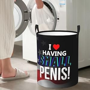 I Have A Tiny-Penis Circular Hamper Lasting Organization Bedroom Bathroom D¨¦cor