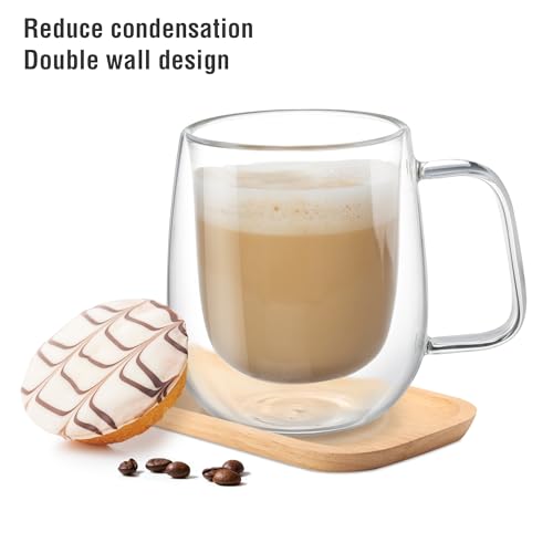 Image of Treo by Milton Halo High Borosilicate Glass Tea & Coffee Mug Set of 1, 270 ml I Micro Wave & Refrigerator Safe I Reduced Condensation I Food Safe I Premium Gifts for Woman, Man