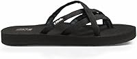 Teva Women's Olowahu Flip-Flops - Cushy Mush Footbed, Secure Cross Straps & Traction Sole Sandals