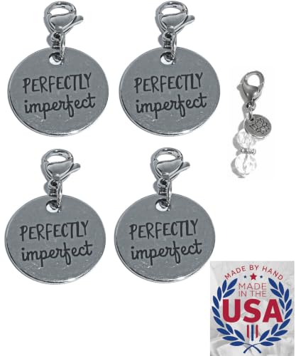 Image of Hidden Hollow Beads 4 Clip On Charms for Purse, Handbag, Keychain, Zipper Pull, Backpack, Jewelry Accessory, USA