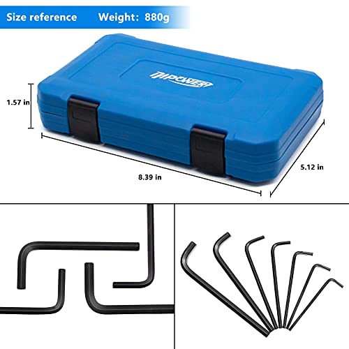 Inpower Allen Wrench Set, Sae And Metric Hex Key Set 30Pcs, Allen Key Set Tools With Storage Case For Hex Head Socket Screws. #TOP6