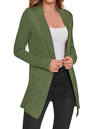 Image of Cardigan for Women Dressy Casual Long Sleeve Open Front Knit Cardigan Sweaters