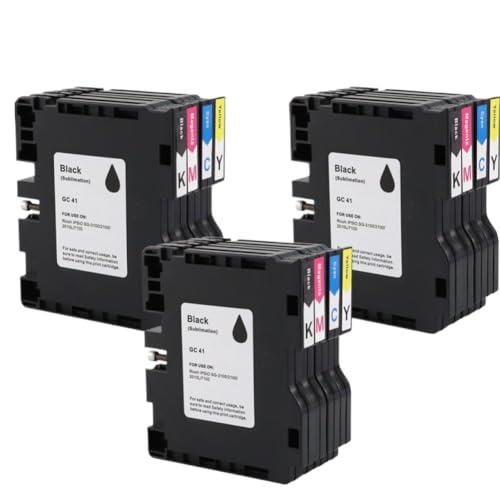 Cartouche d'encre GC41 compatible Ricoh SG3100 SG2100 pack de 12