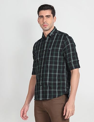 Image of Arrow Men's Cotton Solid Slim Fit Shirt