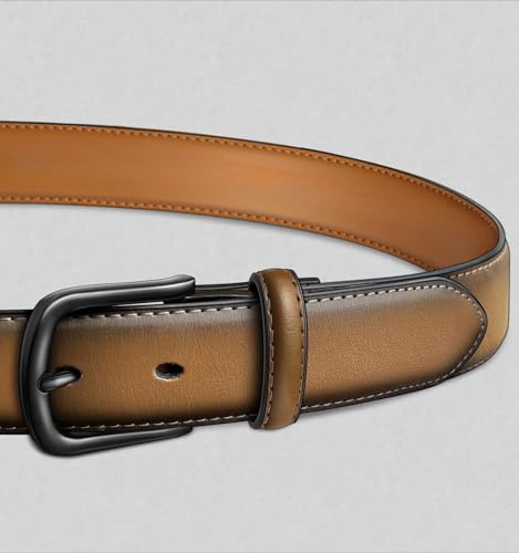 Classic 7-Hole Comfort Genuine Leather Belt Men Dress Casual Jeans 1 3/8" Executive2