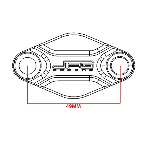 image for JFG RACING ATV Parking Brake Block Off Plate CNC Universal for TRX450R