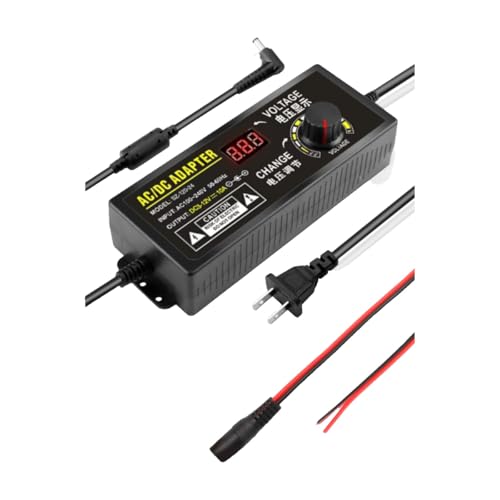 Adaptateur secteur 3-12V 10A : évitez les surtensions grâce à l'affichage numérique de la tension