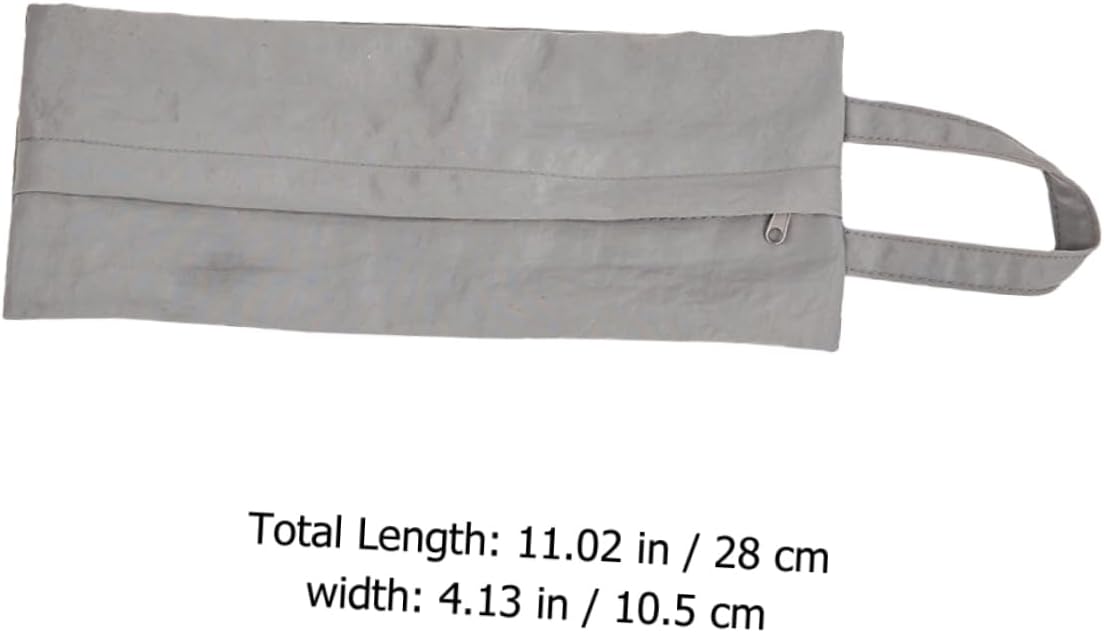 Travel Supply Makeup Bag for Small Items and Cosmetics, Silver Cloth image 2