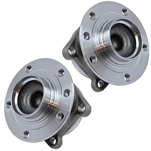 Image of TRQ Rear Left and Right Wheel Bearing and Hub Assembly Set 2 Piece Compatible with 2014-2022 Jeep Cherokee FWD 2015-2017 Chrysler 200 FWD