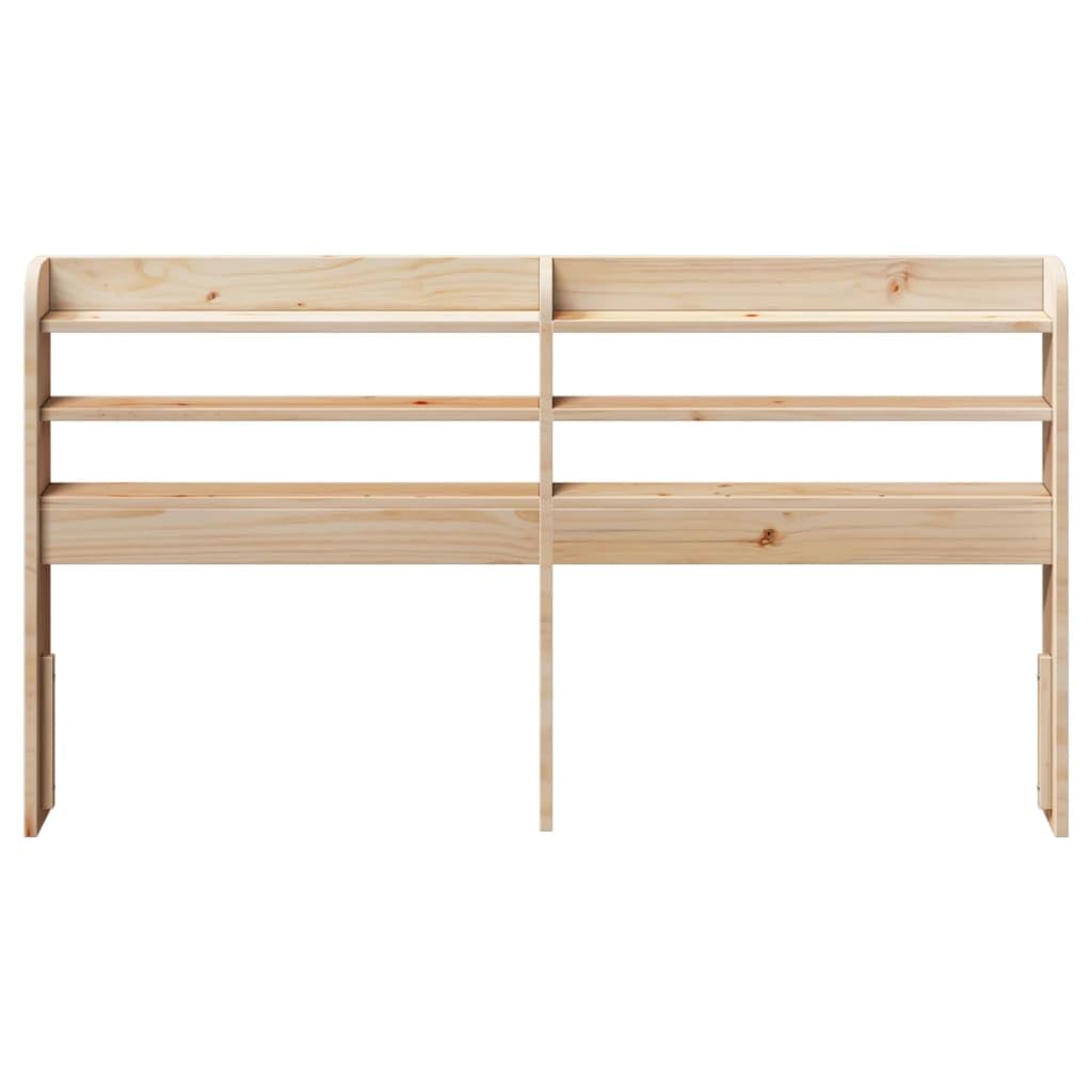 Refined Cabecero de Cama con estantes Madera Maciza de Pino 135 cm