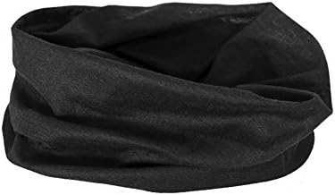 RUFFNEK Unisex Adult Multifunctional Scarf And Neckwarmer Classic Black One Size