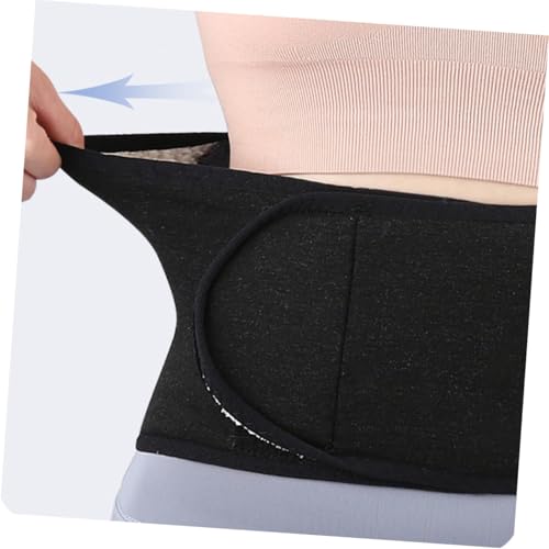 Faja lumbar térmica ajustable con forro doble de piel sintética negra XL miniatura 4