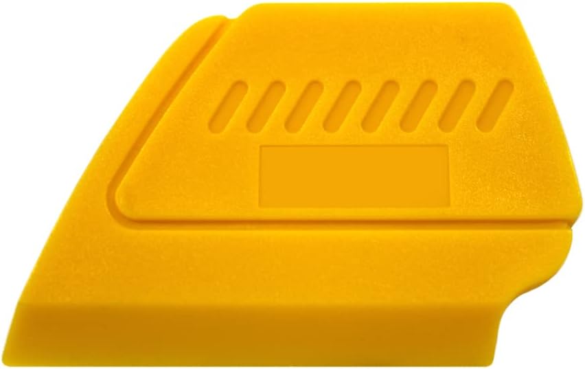 Yellow Fine-Edge Detailer Hand Tool for Vinyl Wraps & Decals Squeegee Applicator 2 Inch Contour Miniature Sealer (6-piece set)