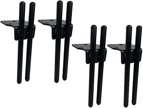 ACUIPP Set of 4Niture Legsniture Legs Iron Metal Support Legsniture Decoration Leg for Sofa Sofa Coffee Table Cabinet/Black/15Cm