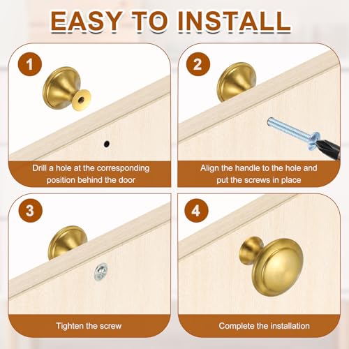 Boutons d'armoire en acier inoxydable uxcell effet argenté 30mm - 5