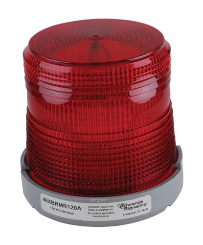 Edwards-Signaling 48XBRMR120A Visual Signal Light, Multi-Status, Red