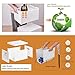 File Organizer File Box with Lid, Universal Hanging File Organizer, Letter/Legal Size File Folder Box, 2 Pack Plastic Office Document Filing Storage Bin