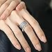 Vintage Tassel Small Ball Open Ring for Women Oxidized Silver Trendy Stacking Middle Tail Finger Rings Wedding Band Personalized Eternity Statement Comfort Fit Fashion Jewelry for Mother Size 7