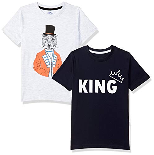 Image of Amazon Brand - Jam & Honey Boy's Regular Fit T-Shirt