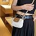 SANLEG Fashionable and versatile handbag for women, mini shoulder bag, crossbody bag, coin purse, mobile phone bag (Off white)