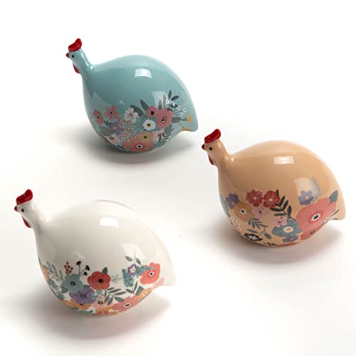 Générique Poule Déco Porcelaine 11cm Camélia Amadeus (Vendue à l'unité, modèle aléatoire Selon Stock Dispo)