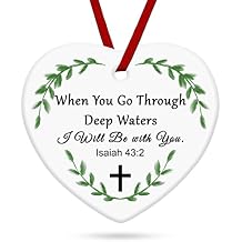 Baptism Gift for Women Girl Christmas Ornament Gifts Christian Presents Bible Verse Isaiah 432 Wedding Gifts for Christian Women Men Religious Inspirational First Confirmation Gift for Girls