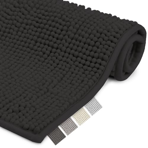 Beautissu Badematte rutschfest 70x120 cm Chenille Badezimmerteppich Groß...