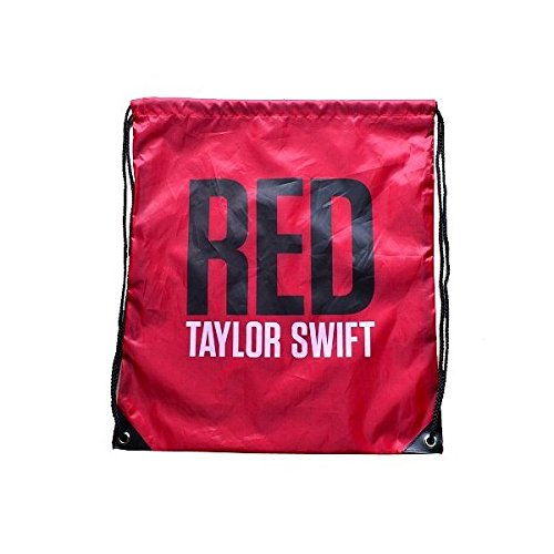 Taylor Swift Red Drawstring Backpack Bag Purse 1989