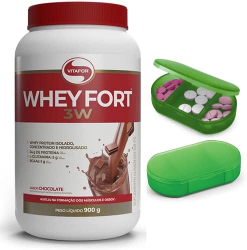 Whey Protein 3w Vitafor Sabor Chocolate 900g Vitafort 3w Chocolat...