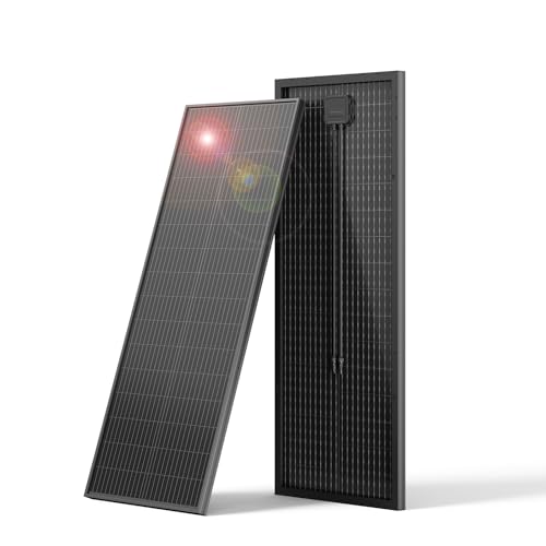 FivstaSola Bifacial 100 Watt Solar Panel, 12V 100W Monocrystalline Solar Panel Panel High Efficiency...