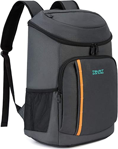 TOURIT Zaino Termico Borsa Termica 28 Litri Impermeabile Porta Pranzo Uomo Donne Borsa Frigo Isoterma per Campeggio/Picnic/Barbecue/Eventi Sportivi