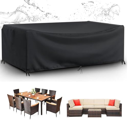 Housse table de jardin rectangulaire pour préserver votre terrasse en hiver