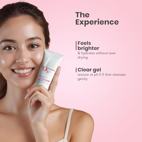 Image of O3+ Brightening Face Wash with Cucumber and Aloe Vera Extracts, Gentle Daily Cleanser for Sensitive and All Skin Types, Deep Cleansing Formula That Maintains Natural Moisture Balance, 100 ml