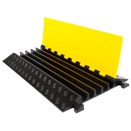 Rage Powersports 5-Channel Modular Industrial Rubber Cable Ramp Middle Section