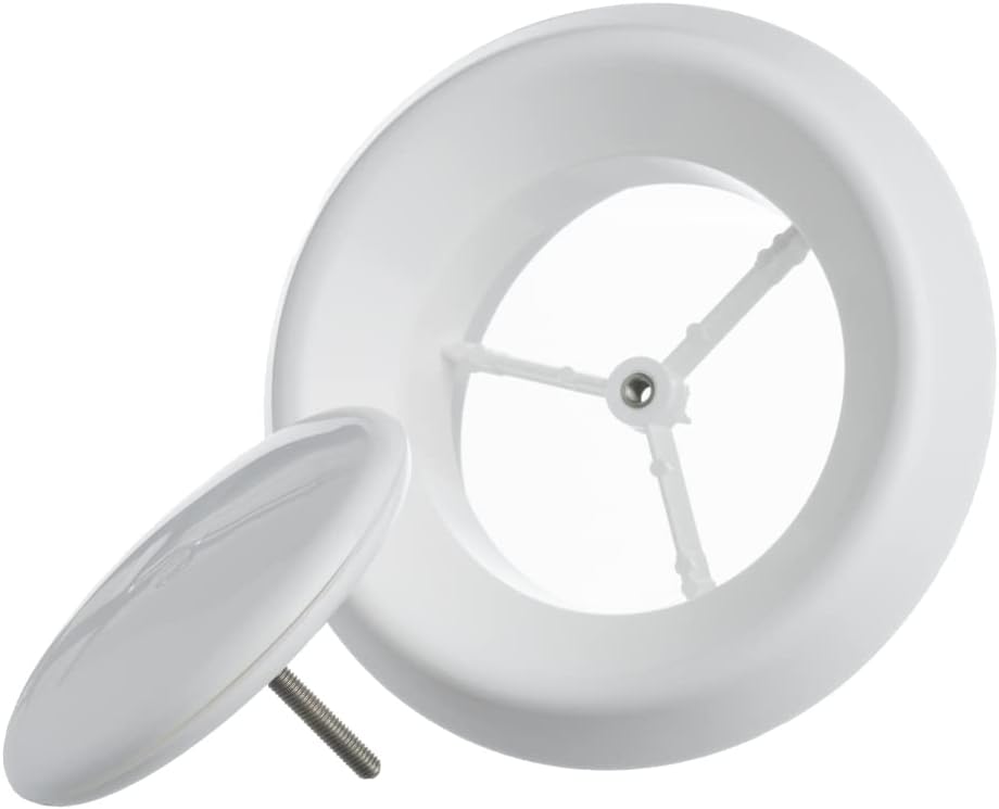 5'' Air Vent - Grill Cover - White Home Wall Ceiling Diffuser - Exhaust Supply Valve - Round Ventilation - Ducting Hose Covers
