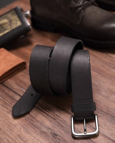 CHAOREN Full Grain Leather Belt for Men, Work Belts for Men Heavy Duty, Daily Wear for Jeans Pants4